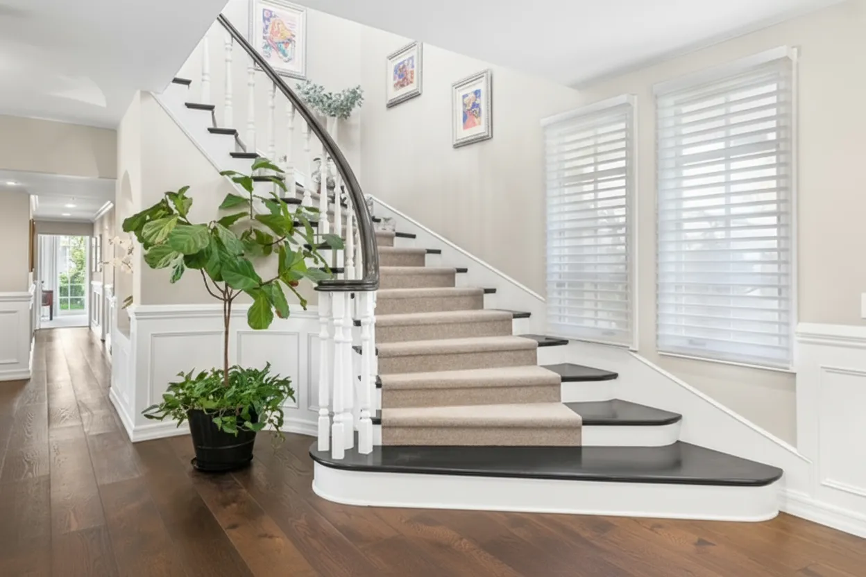 Entryway with custom shutters